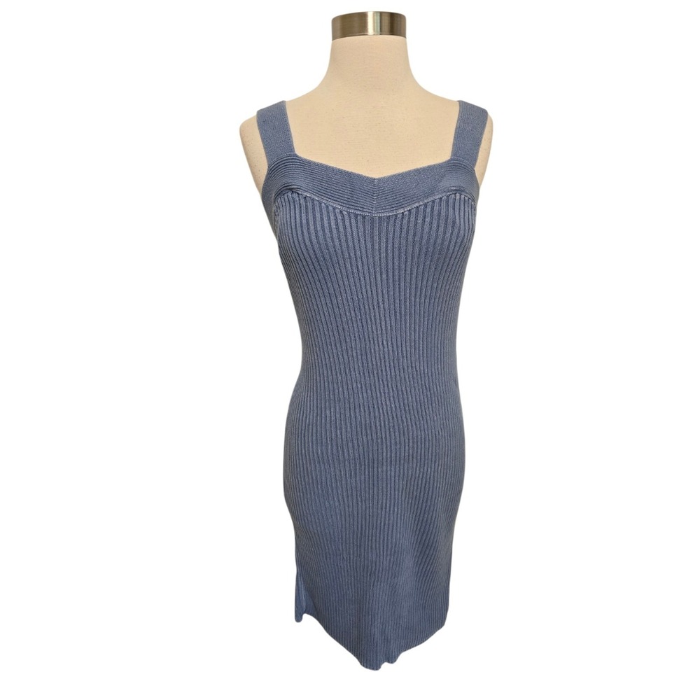 Nation Los Angeles Caresse Sweater Dress Size Small Blue